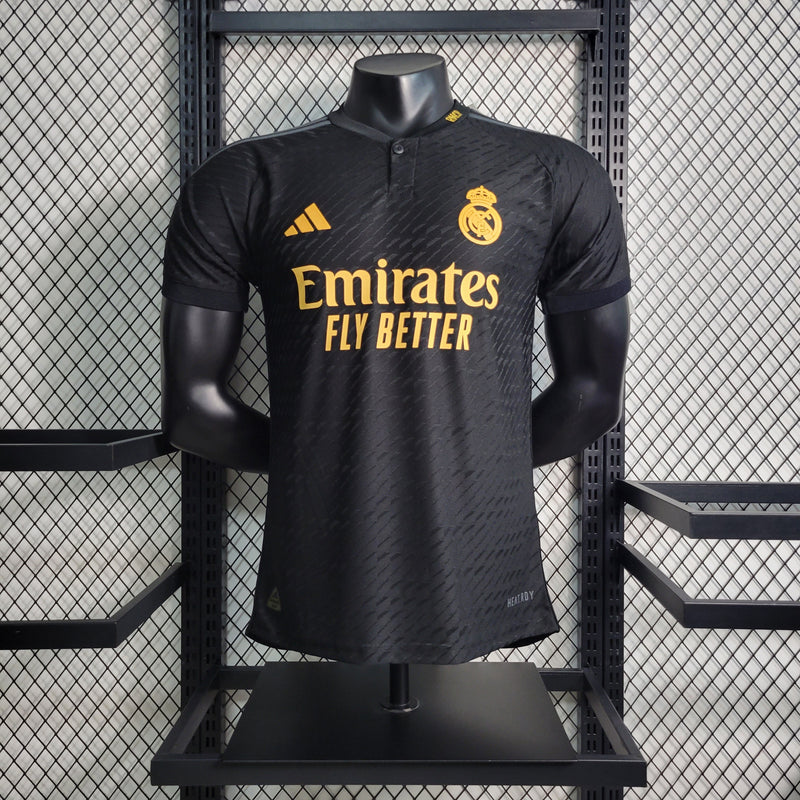 Camisa Real Madrid Away Preta III 23/24 - Versão Jogador Masculina