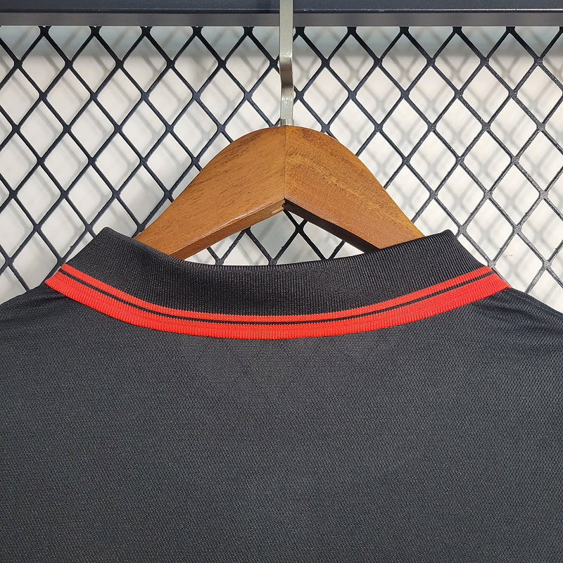 Camisa Flamengo Polo Preta 23/24 - Adidas torcedor masculina - Lançamento