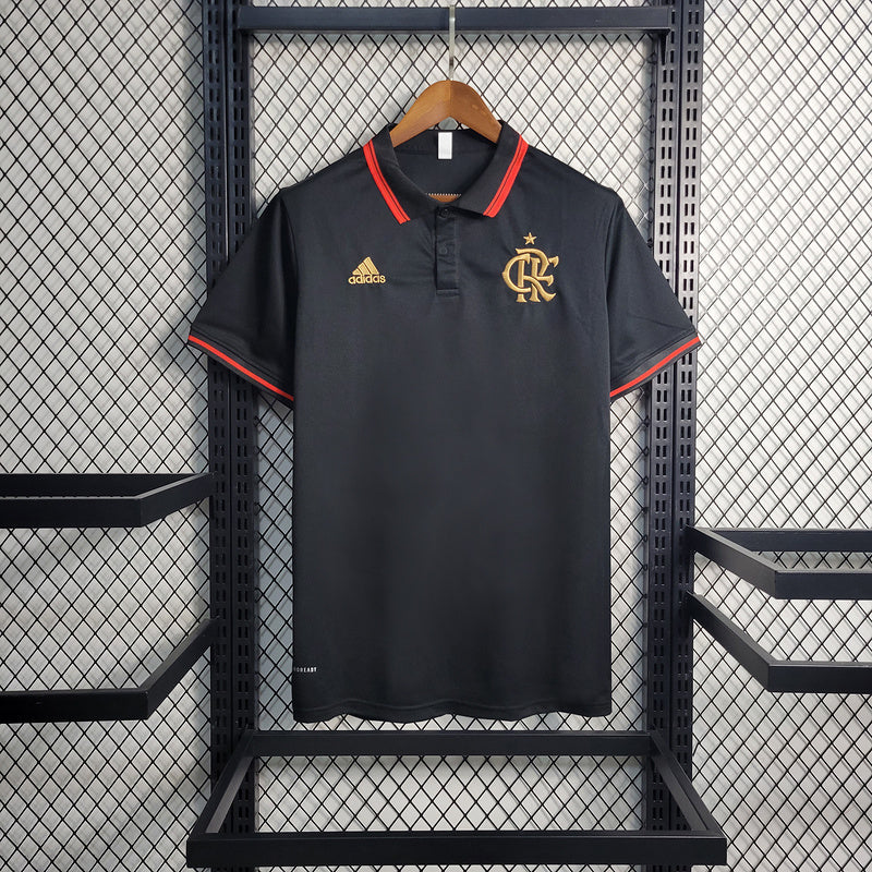 Camisa Flamengo Polo Preta 23/24 - Adidas torcedor masculina - Lançamento