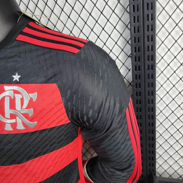 Camisa Flamengo 24/25 - Adidas versão jogador manga longa masculina - Lançamento