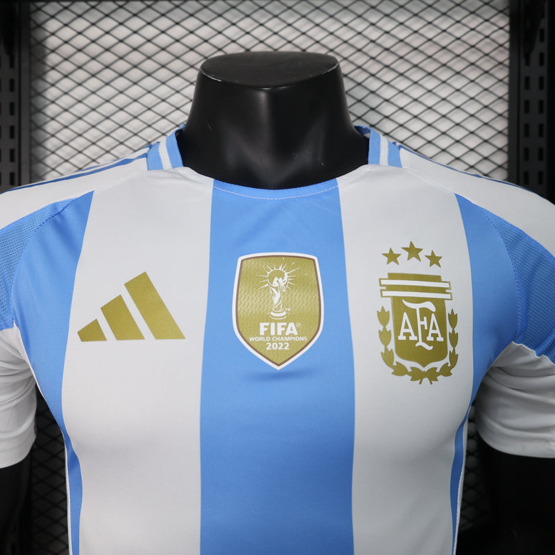 Camisa Argentina Home 24/25 - Adidas versão jogador masculina - Lançamento