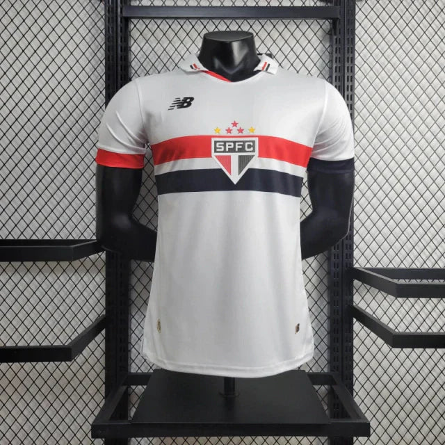 Camisa São Paulo Home 24/25 - New Balance versão jogador masculina - Lançamento